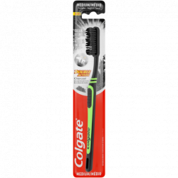 COLGATE SZCZOTECZKA DOUBLE ACTION ŚREDNIA / TOOTHBRUSH DOUBLE ACTION MEDIUM CHARCOAL